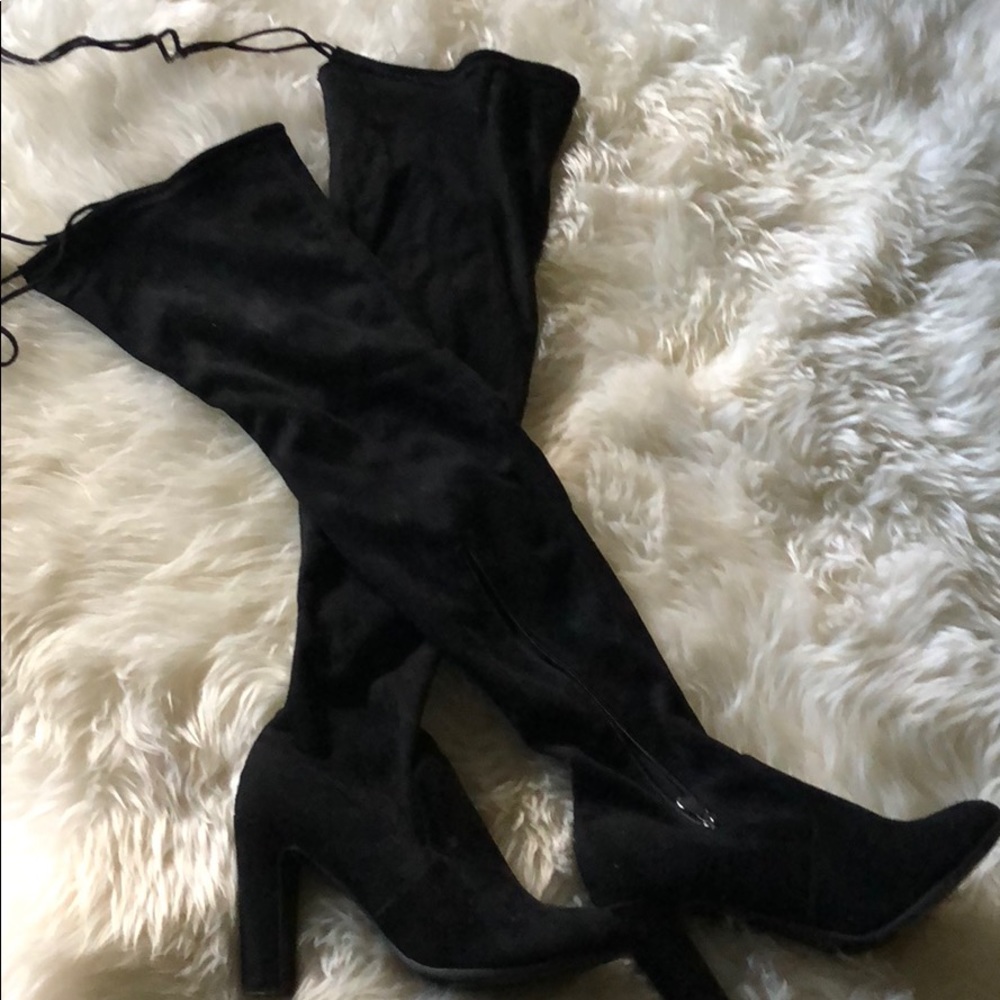 Black Over the Knee Boots 👢